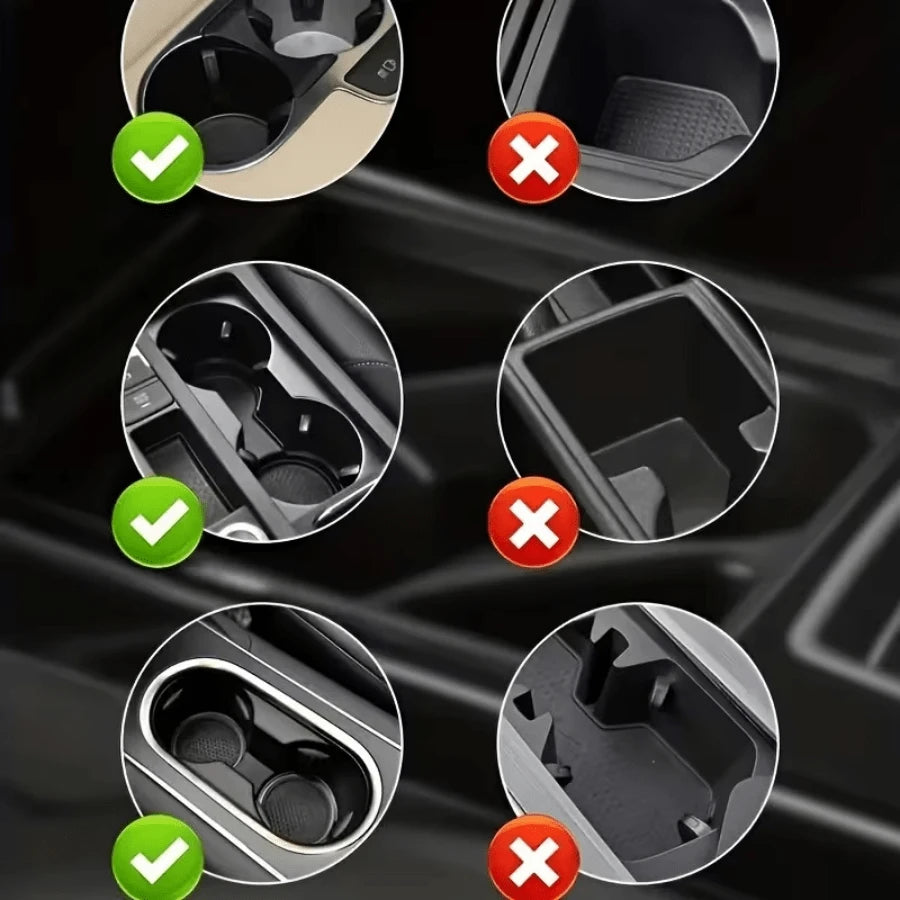 Car Cup Holder Expander Kit For Car Adapters, Adjustable Multi-Functional Double Cup Holder With Phone Holder