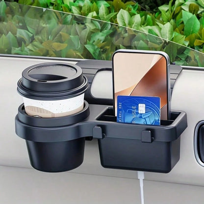 ♩Car Cup Stand Phone Holder Mount Tray Side Door Window Storage Pocket Hanging Storage Rack With Auto Interior Accessories