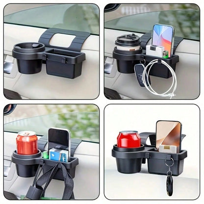 ♩Car Cup Stand Phone Holder Mount Tray Side Door Window Storage Pocket Hanging Storage Rack With Auto Interior Accessories