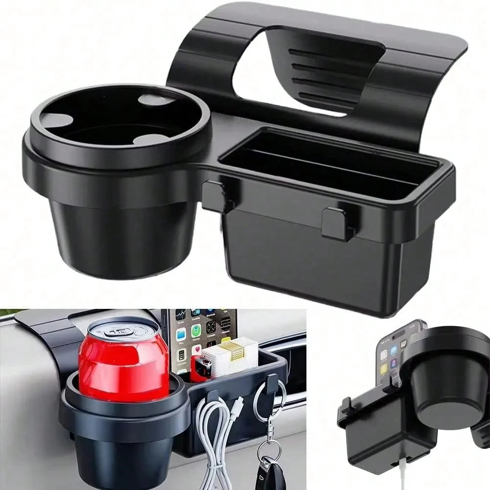 ♩Car Cup Stand Phone Holder Mount Tray Side Door Window Storage Pocket Hanging Storage Rack With Auto Interior Accessories