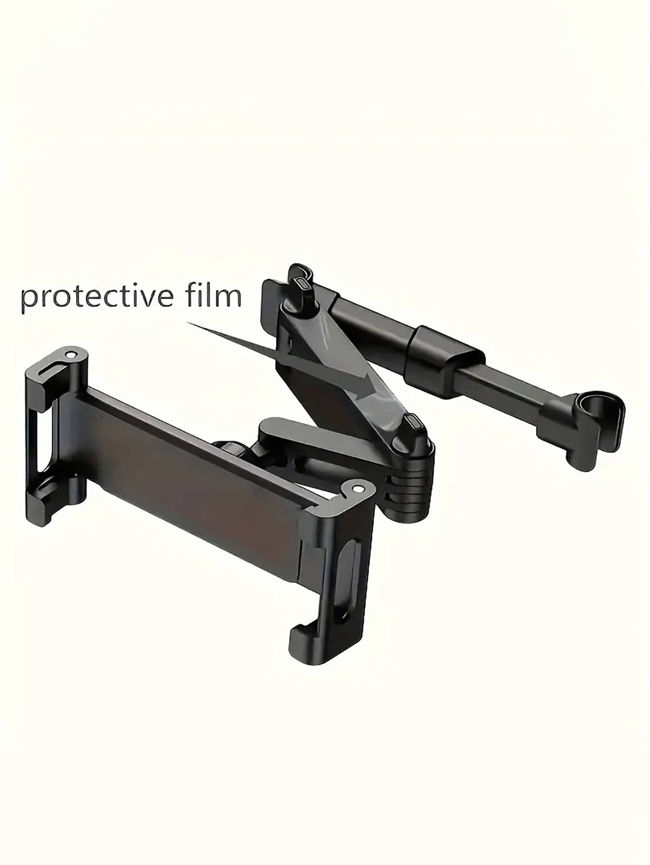 Car Headrest Mount Tablet & Phone Holder, 360° Rotating, Adjustable Size 11.94-32.77cm, High Stability, Ideal For Road Trips, Car Accessories