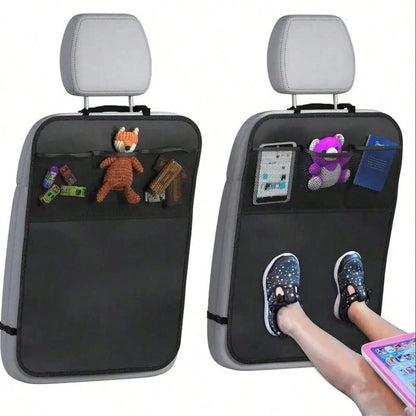Car Rear Seat Cover With 3 Storage Pockets, Extra Large Waterproof Back Seat Protector, Fits Various Car Models, Prevents Stains, Dirt And Scratches