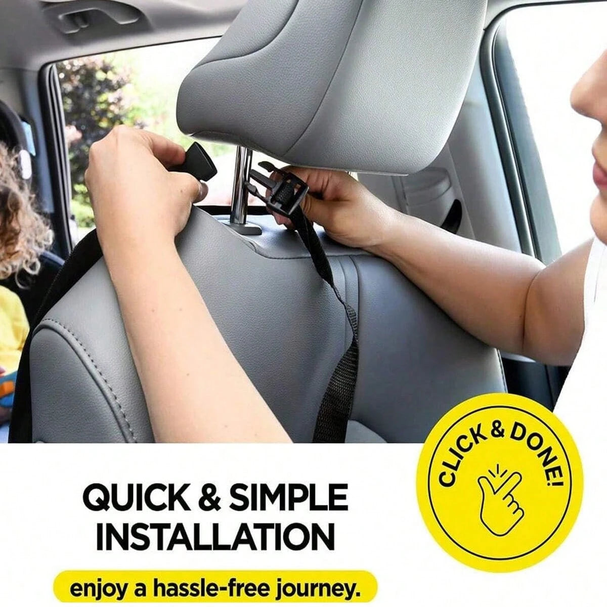 Car Rear Seat Cover With 3 Storage Pockets, Extra Large Waterproof Back Seat Protector, Fits Various Car Models, Prevents Stains, Dirt And Scratches