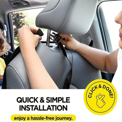 Car Rear Seat Cover With 3 Storage Pockets, Extra Large Waterproof Back Seat Protector, Fits Various Car Models, Prevents Stains, Dirt And Scratches