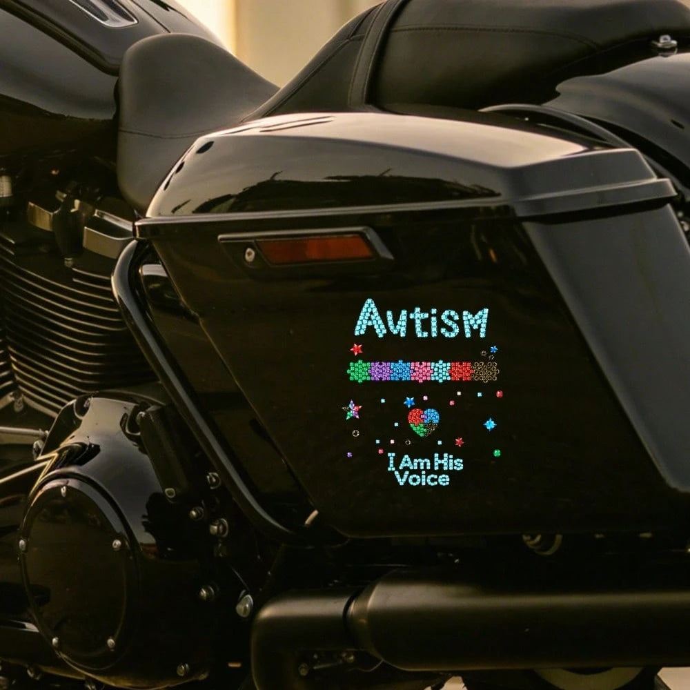 Car Stickers And Decals, Automotive Decals, Suitable For Rear Windshield, Fuel Tank Cap, And Car Doors, Autism Puzzle Pieces Heart Stars I Am His Voice, Car Accessories Window Decals Vinyl
