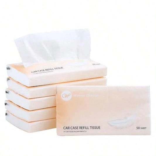 Car Tissue Refills 300 Sheets Facial Tissues Refills For Car Visor Tissue Holder Travel Tissue Tubes Box Container Perfect Fit For Car Cup Holder