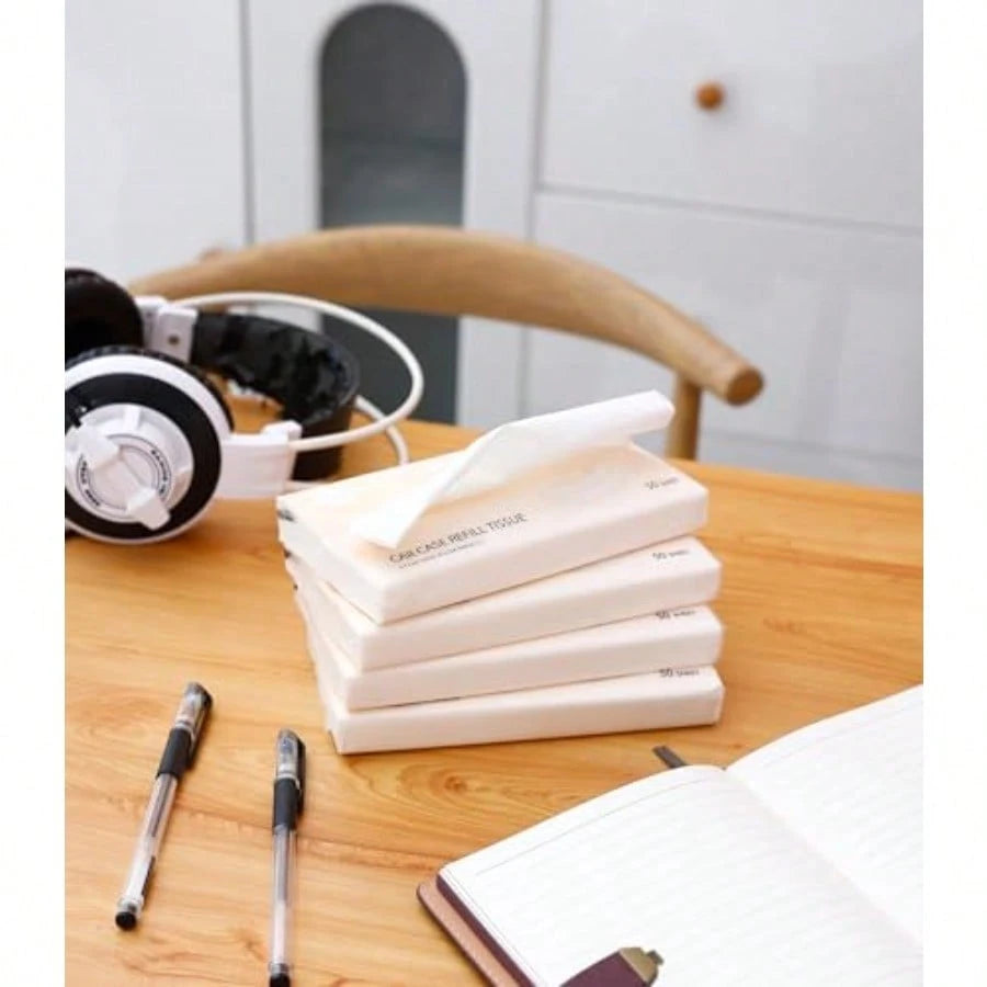 Car Tissue Refills 300 Sheets Facial Tissues Refills For Car Visor Tissue Holder Travel Tissue Tubes Box Container Perfect Fit For Car Cup Holder