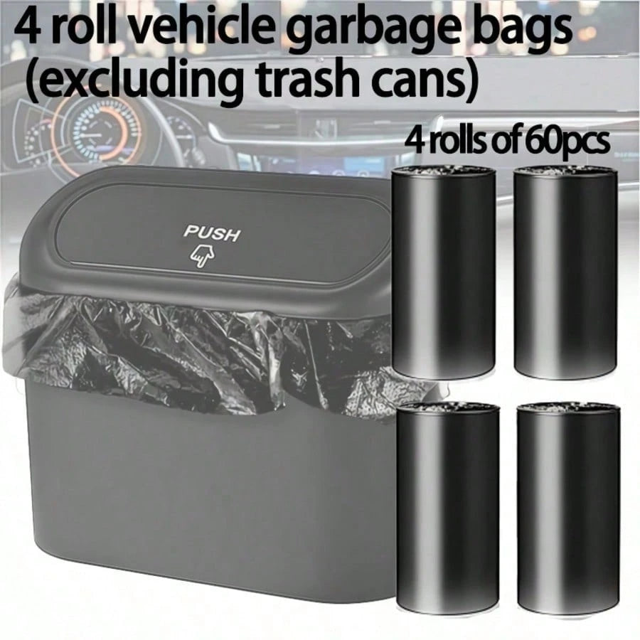 Car Trash Bag Set, Disposable Trash Bag Refill, Leak-Proof, Thickened, Durable, Universal Fit, Easy To Tie, Odorless, Waterproof, Car Interior Accessory