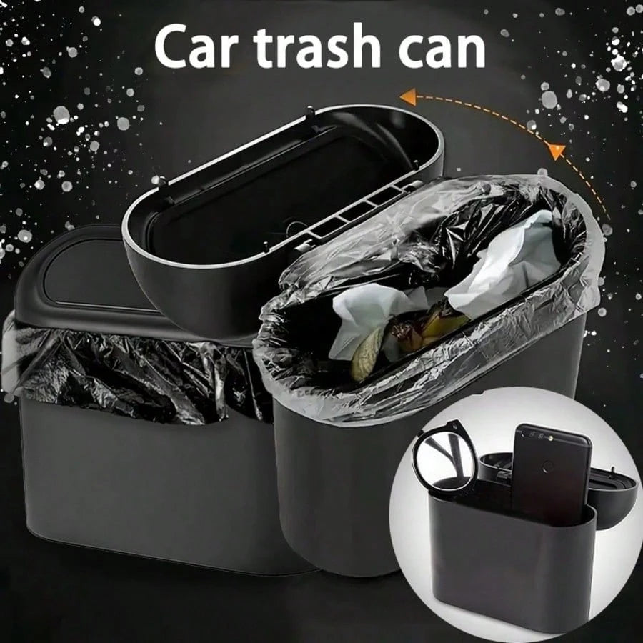 Car Trash Bag Set, Disposable Trash Bag Refill, Leak-Proof, Thickened, Durable, Universal Fit, Easy To Tie, Odorless, Waterproof, Car Interior Accessory