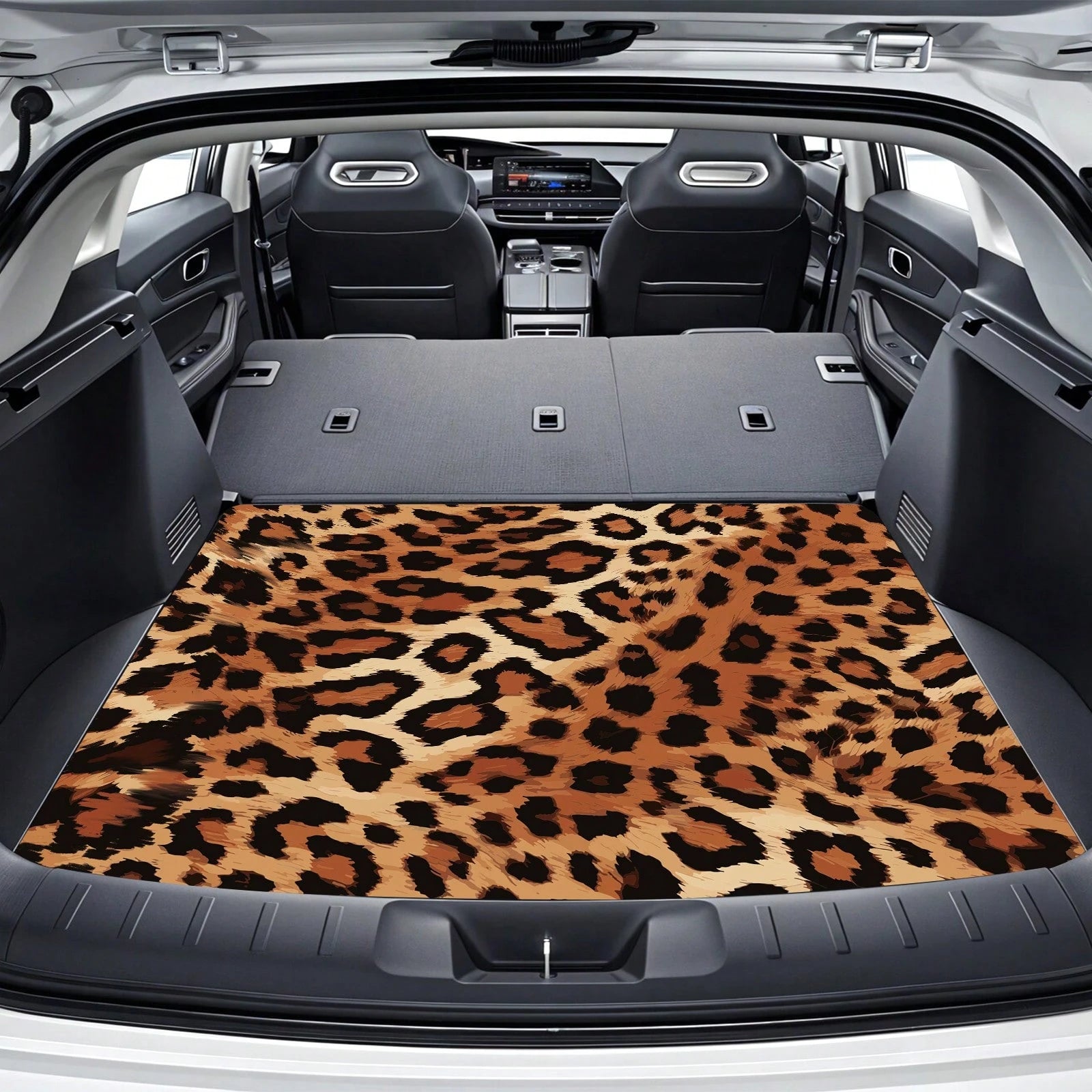 Car Trunk Liner, Stylish Cargo Mat, Fits All Vehicle Models, Easy To Clean, 1 Wild Leopard Car Trunk Mat, Suitable For Sedans, SUVs, Off-Road Vehicles And More| Protect Your Car In Style|, Durable