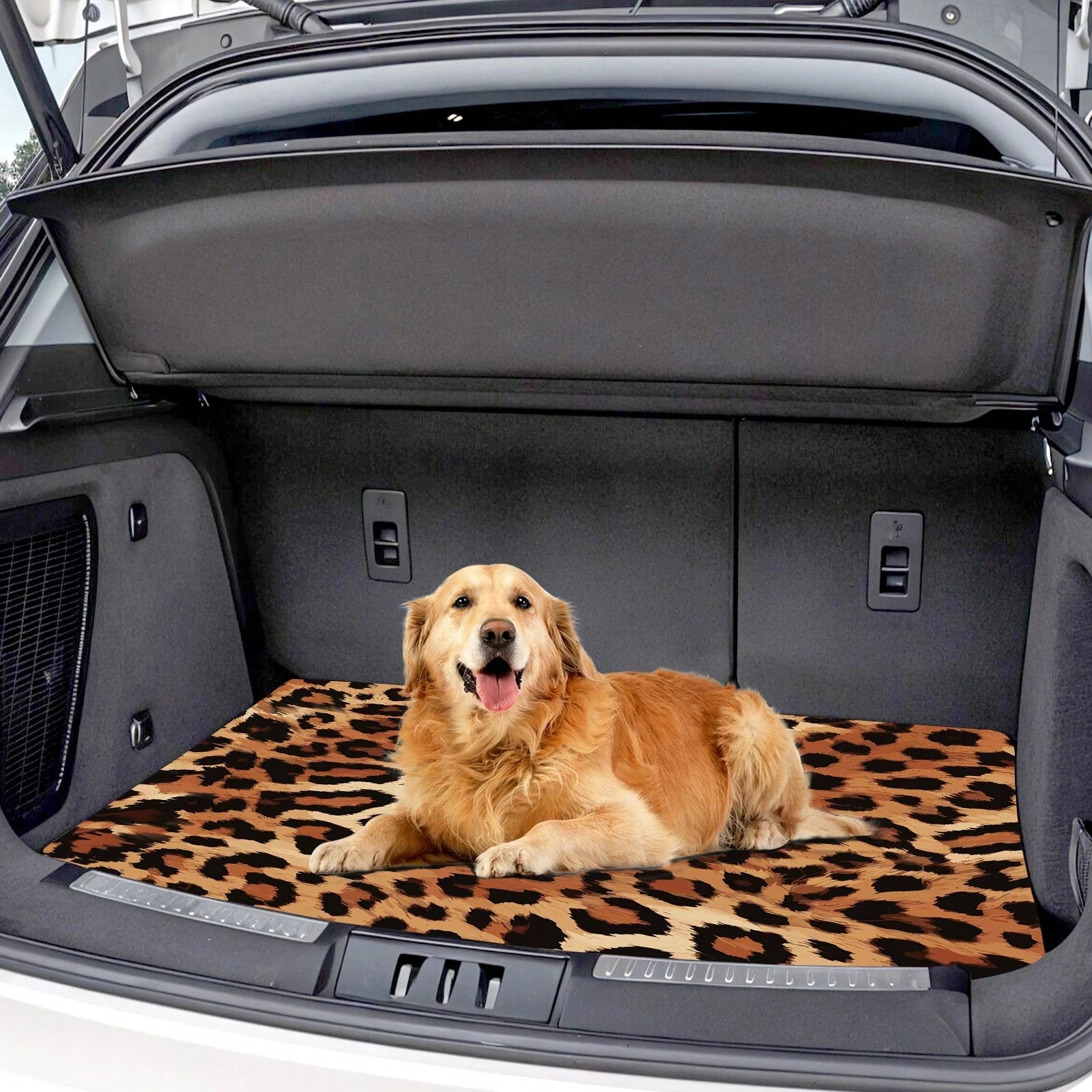 Car Trunk Liner, Stylish Cargo Mat, Fits All Vehicle Models, Easy To Clean, 1 Wild Leopard Car Trunk Mat, Suitable For Sedans, SUVs, Off-Road Vehicles And More| Protect Your Car In Style|, Durable