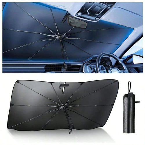 Car Windshield Sunshade, Foldable Windshield Sun Umbrella, Windshield Cooling Umbrella For Daily, Sun Visor, Sunshade Cover, Durable Sun Shade, Sunshade For Car Outside, UV Protective Sunshade