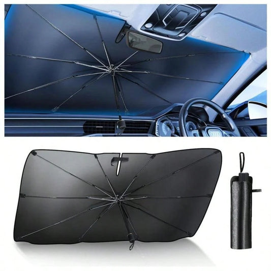 Car Windshield Sunshade, Foldable Windshield Sun Umbrella, Windshield Cooling Umbrella For Daily, Sun Visor, Sunshade Cover, Durable Sun Shade, Sunshade For Car Outside, UV Protective Sunshade