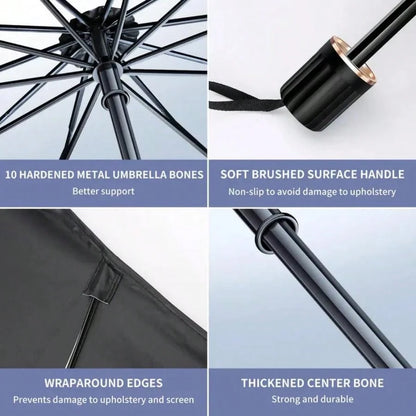 Car Windshield Sunshade, Foldable Windshield Sun Umbrella, Windshield Cooling Umbrella For Daily, Sun Visor, Sunshade Cover, Durable Sun Shade, Sunshade For Car Outside, UV Protective Sunshade