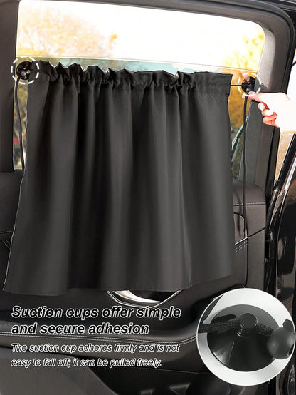Car Windshield Sunshade With Suction Cup- Blocks UV Rays And Heat, Privacy Window Shade, Sliding Design, Anti-Glare, Easy Installation And Removal, Suitable For Most Sedans, SUVs, MPVs
