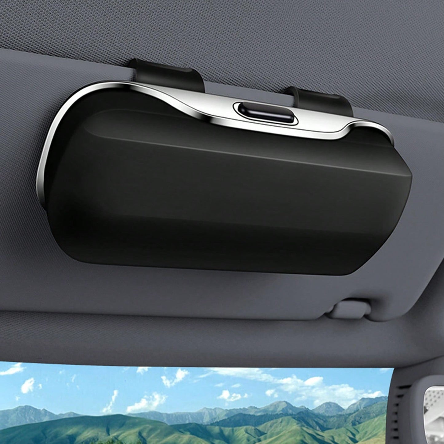 Christmas Gifts For Drivers, Car Sun Visor Sunglasses Holder, Universal Auto Eyeglasses Organizer Box To Keep Car Tidy & Driving, Fits All Glasses