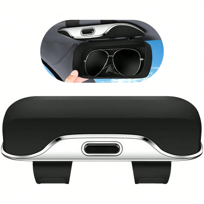 Christmas Gifts For Drivers, Car Sun Visor Sunglasses Holder, Universal Auto Eyeglasses Organizer Box To Keep Car Tidy & Driving, Fits All Glasses