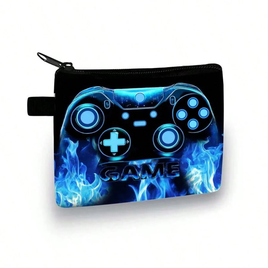 Cool Coin Purse, Gamers'Style, Wallet In Colourful,Festive Game Printed Wallet- Casual Style, Polyester Material Gamers'Style