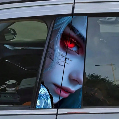 Cool Girl B-Pillar Glossy Car Sticker, For Vehicle Decoration, B-Pillar Protective Film Sticker
