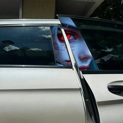 Cool Girl B-Pillar Glossy Car Sticker, For Vehicle Decoration, B-Pillar Protective Film Sticker
