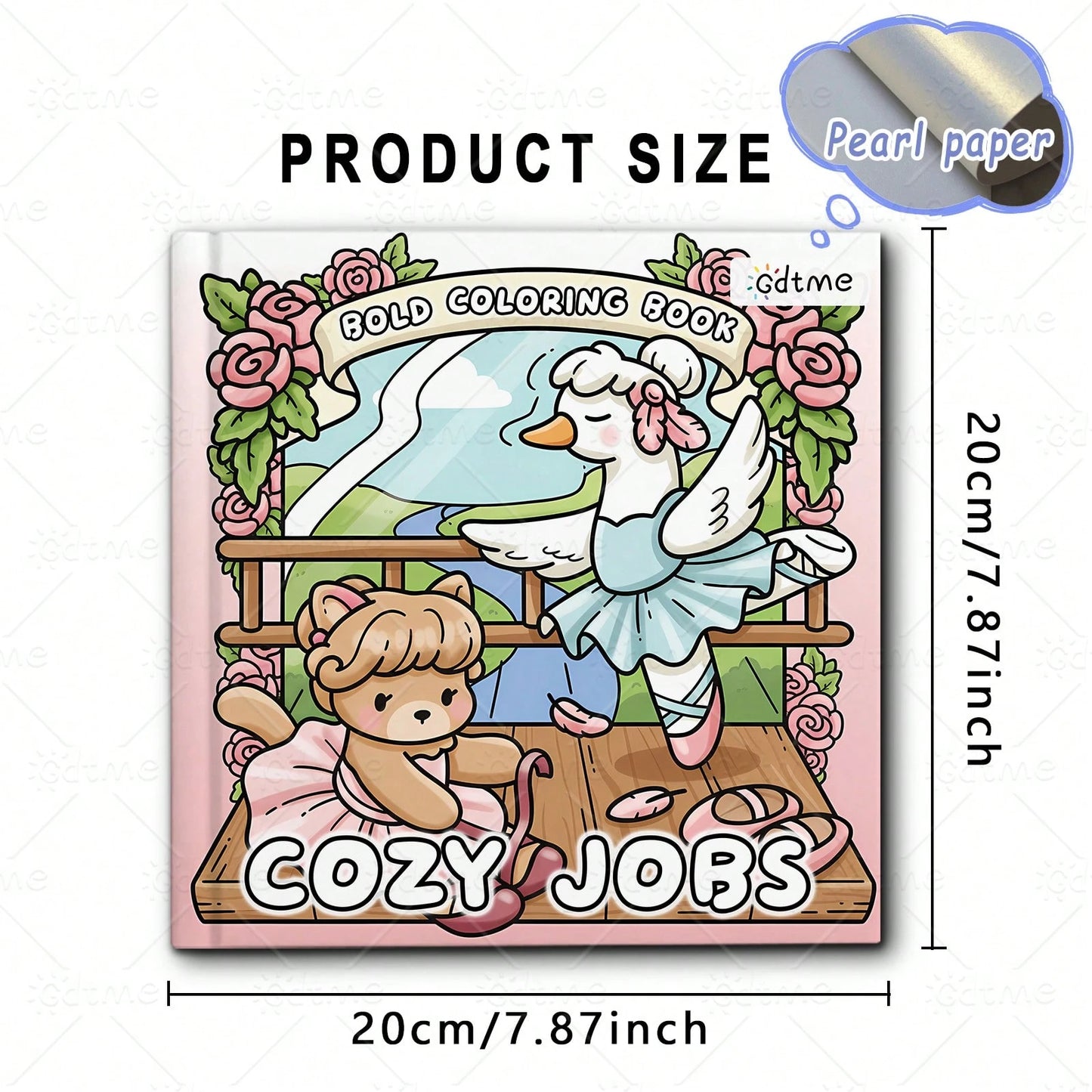 COZY JOBS Coloring Book For Adults & Kids, Bold & Easy, Minimalist Large Designs To Help You Relax, Includes Cute Drawing Book Comfortable Patterns (Bold & Easy To Color), Mother's Day Gift, Back To S