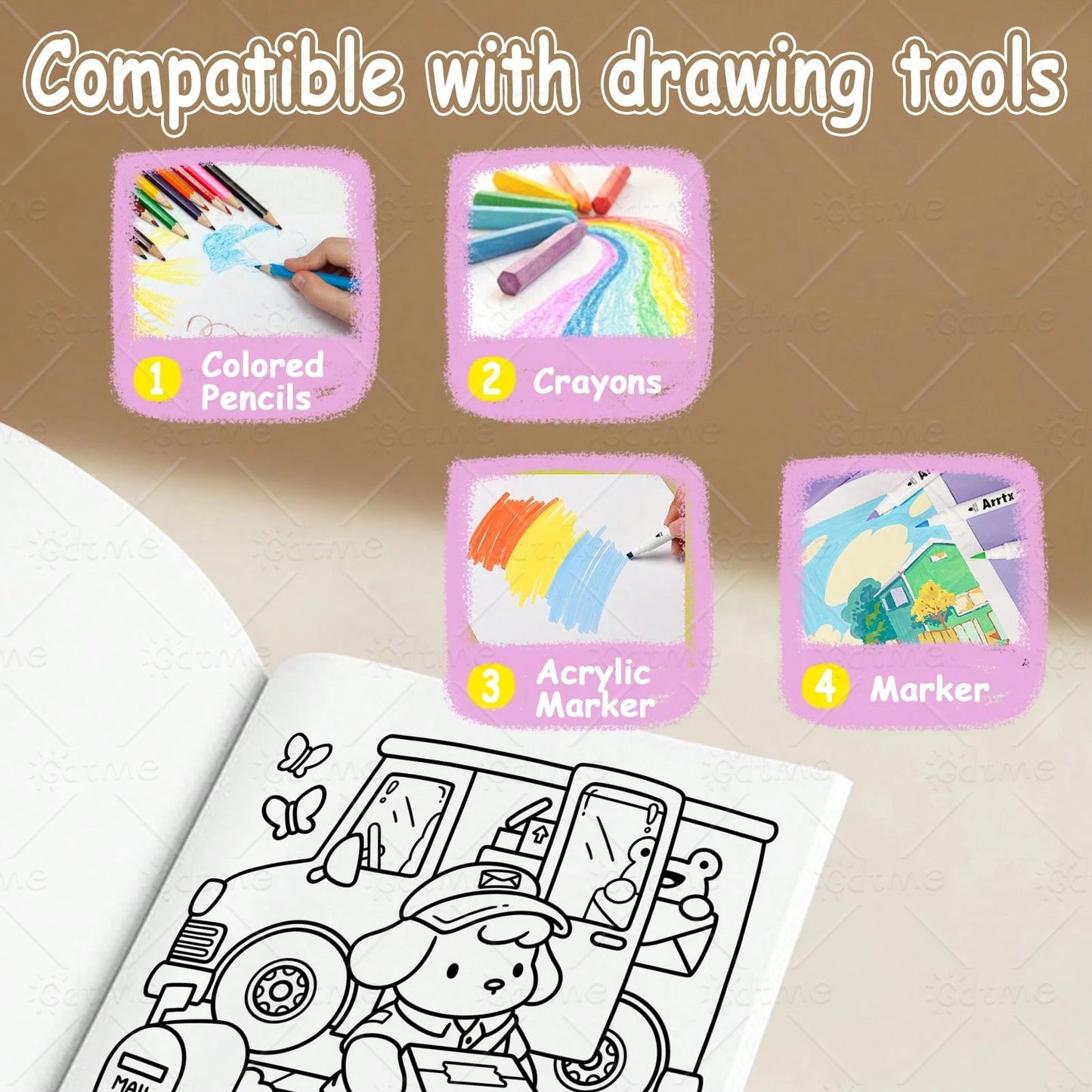 COZY JOBS Coloring Book For Adults & Kids, Bold & Easy, Minimalist Large Designs To Help You Relax, Includes Cute Drawing Book Comfortable Patterns (Bold & Easy To Color), Mother's Day Gift, Back To S