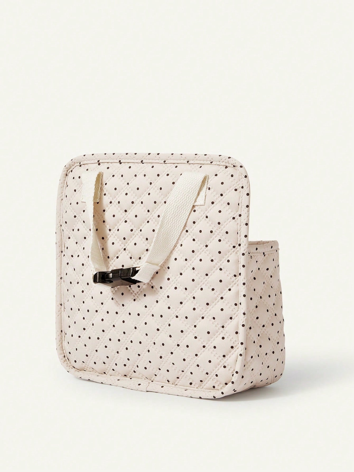 Cozy Pixies 1-Piece Stroller Accessories Polka Dot Love Pattern Storage Bag, Built-In Bottle Compartment, Diaper Storage Mother And Baby Bag, Suitable For Outdoor Convenient Travel Leisure Diaper Bag