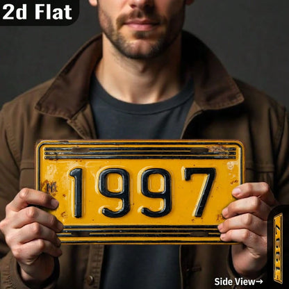 CP[JIT], 2D Flat, 1 Piece, Metal Vintage Aluminum Sign, Outdoor Wall Decoration (11.9inch X 6inch), 1997, Vintage Wall Art Year Sign, Suitable For Home Decoration In Garage, Front Yard, Entrance, Porc