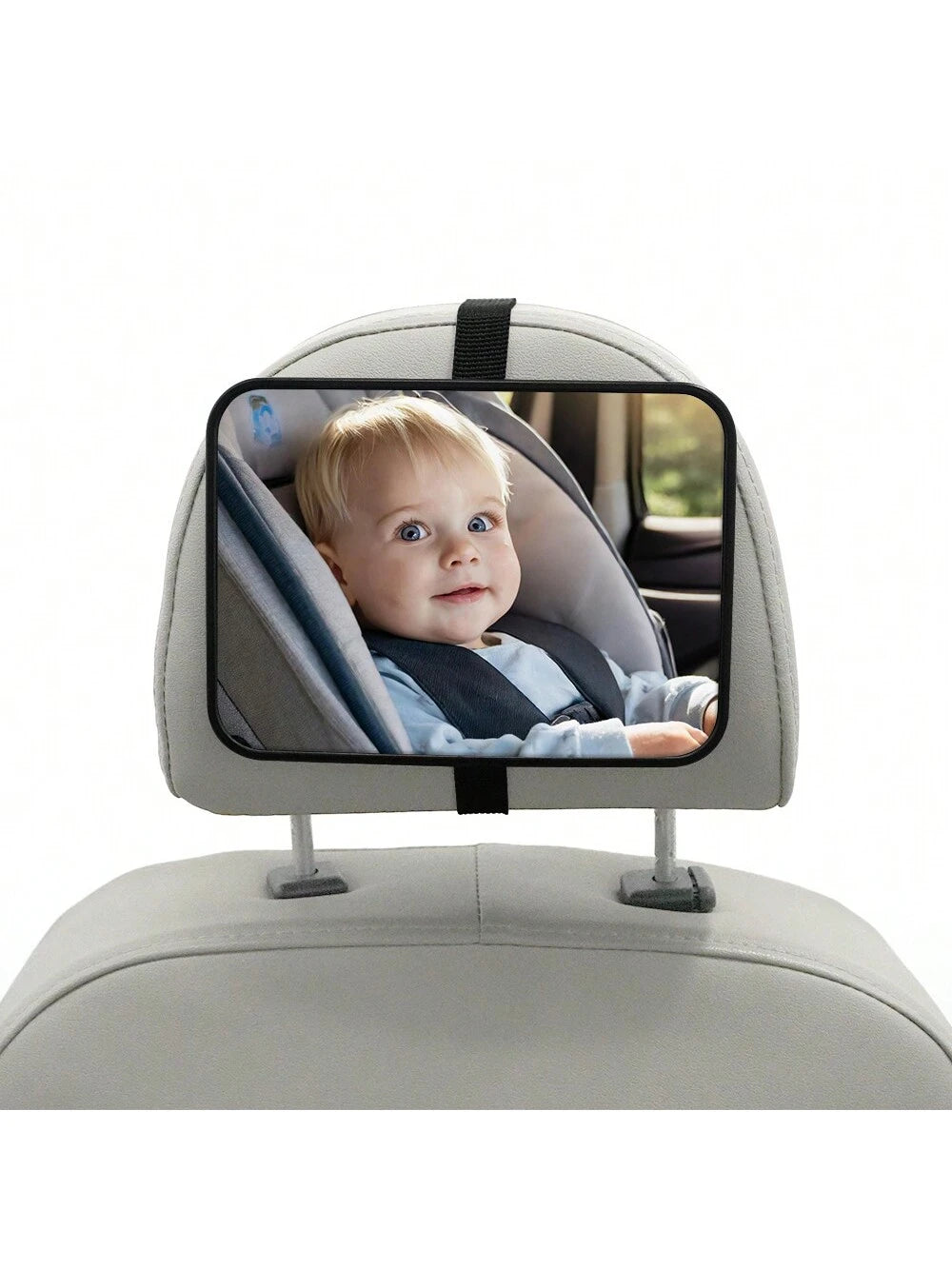 Crash Tested And Certified Shatterproof Baby Car Mirror For Rear Facing Infant With Wide Crystal Clear View