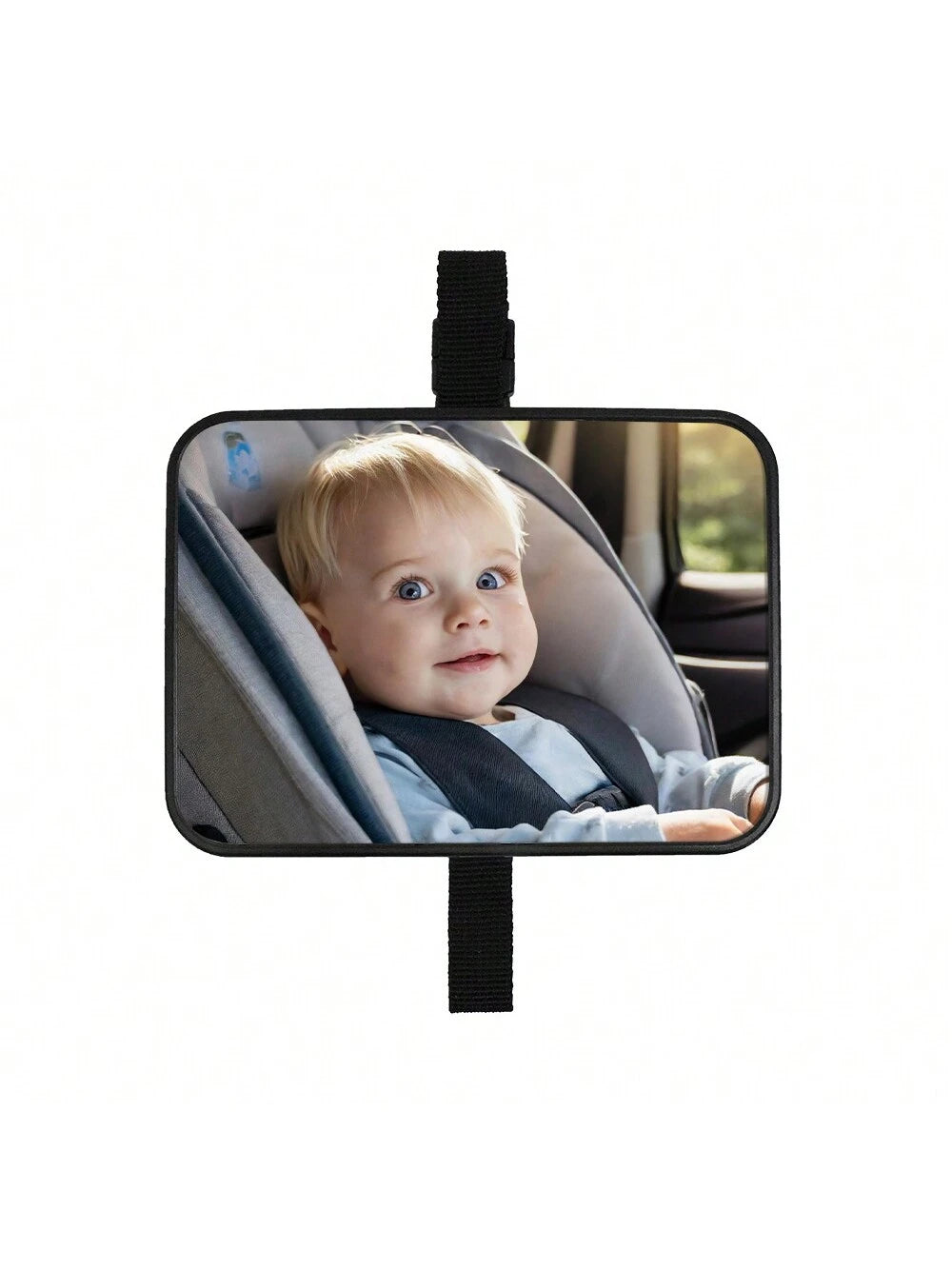 Crash Tested And Certified Shatterproof Baby Car Mirror For Rear Facing Infant With Wide Crystal Clear View