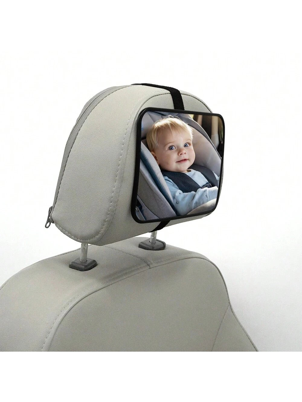 Crash Tested And Certified Shatterproof Baby Car Mirror For Rear Facing Infant With Wide Crystal Clear View