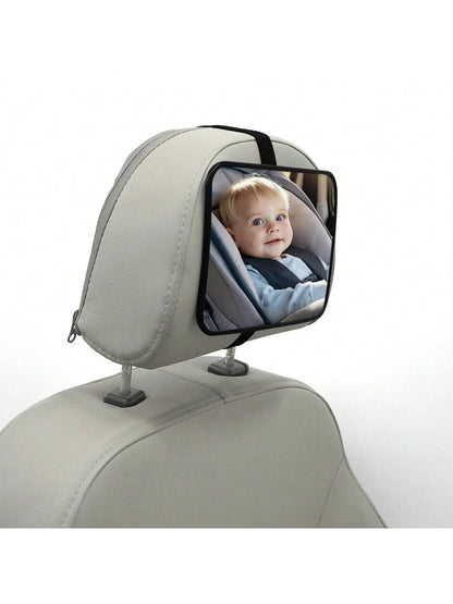 Crash Tested And Certified Shatterproof Baby Car Mirror For Rear Facing Infant With Wide Crystal Clear View