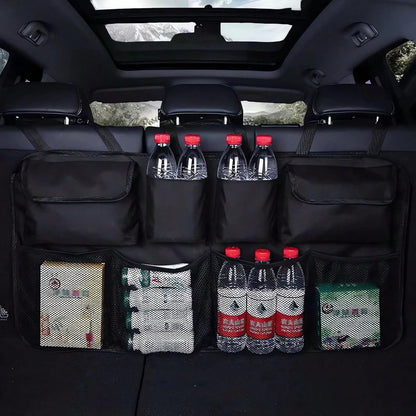 Create A Clean Interior Environment! 8 Black Storage Bags, Suitable For Many Car Models, Perfectly Combined With The Seat Back And Trunk, Saving Space!