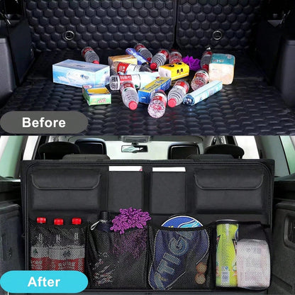 Create A Clean Interior Environment! 8 Black Storage Bags, Suitable For Many Car Models, Perfectly Combined With The Seat Back And Trunk, Saving Space!