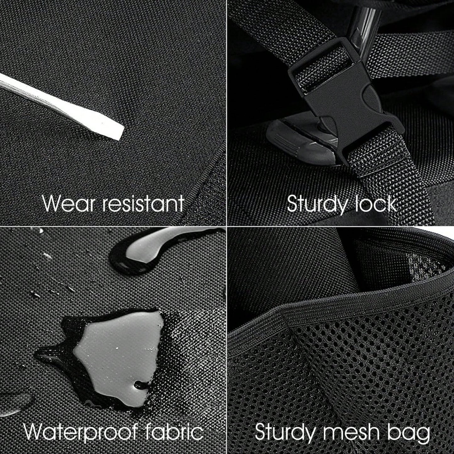 Create A Clean Interior Environment! 8 Black Storage Bags, Suitable For Many Car Models, Perfectly Combined With The Seat Back And Trunk, Saving Space!