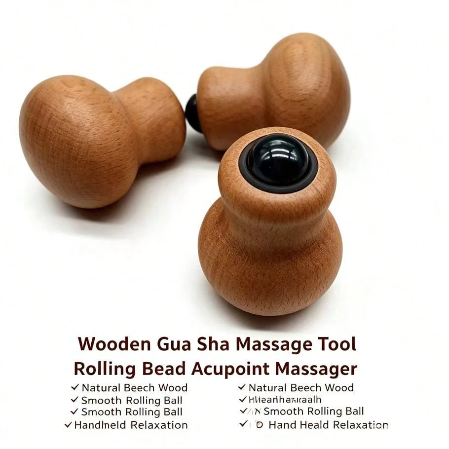 Creative Gourd Roller Facial Massager Mini Handheld Home Body Massage Tool