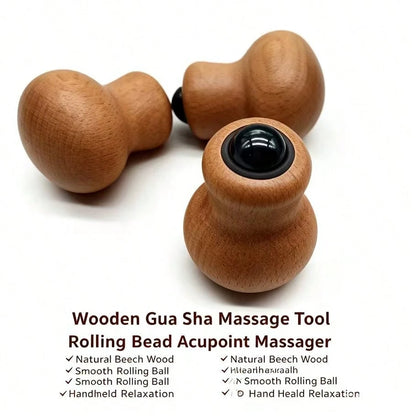 Creative Gourd Roller Facial Massager Mini Handheld Home Body Massage Tool
