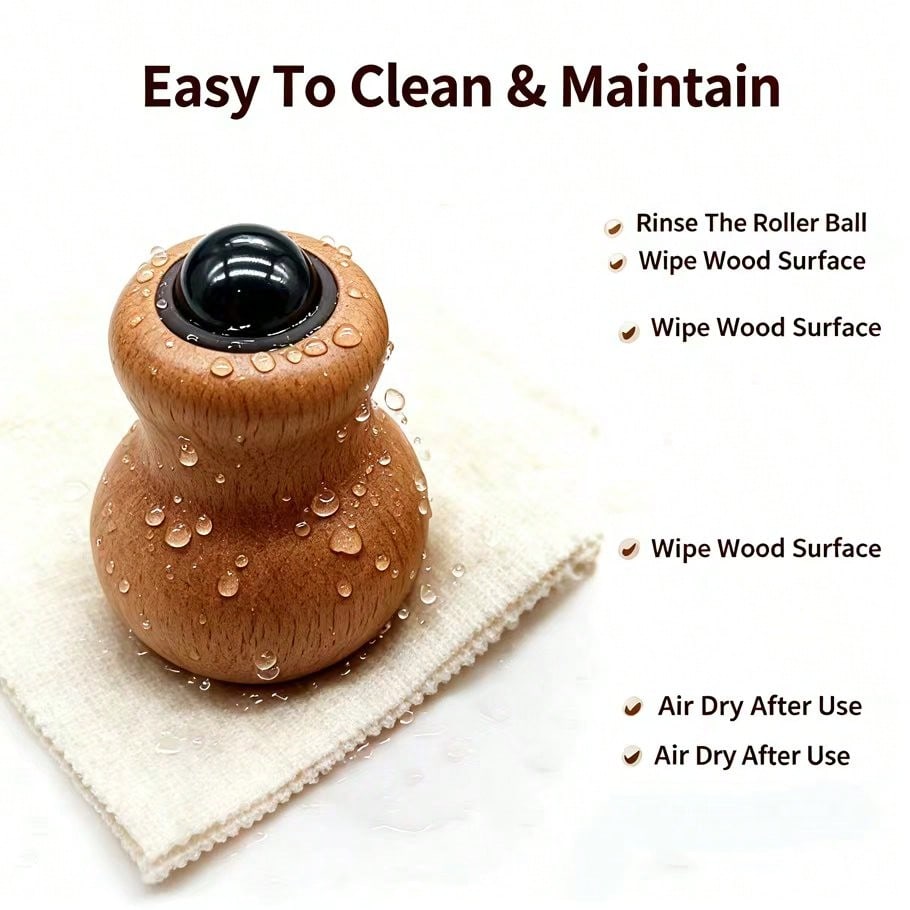 Creative Gourd Roller Facial Massager Mini Handheld Home Body Massage Tool