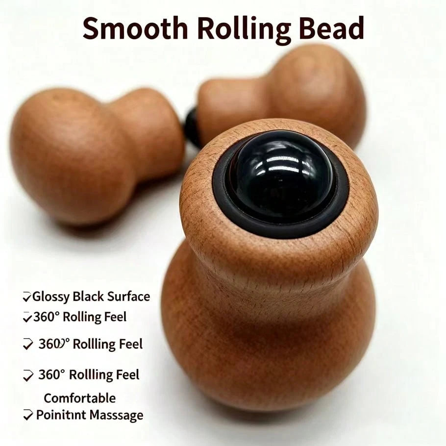 Creative Gourd Roller Facial Massager Mini Handheld Home Body Massage Tool