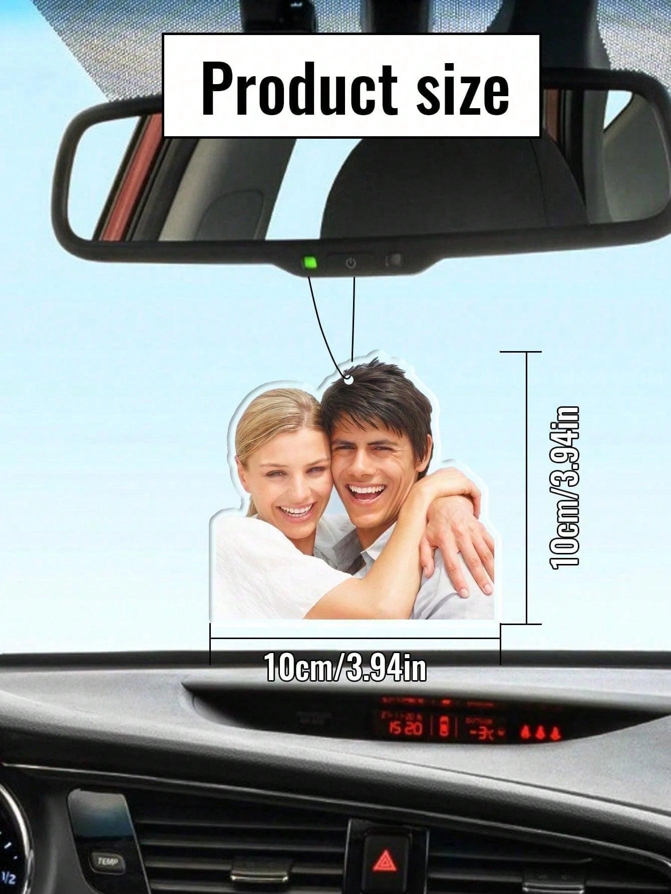 Custom Acrylic Picture Car Pendants, Personalized Photo Car Accessories, Customized Car Ornaments,Customizable Birthday Gifts With Photos,Wedding Gifts,Bag Ornaments,Keychain,Living Room,Bedroom Penda