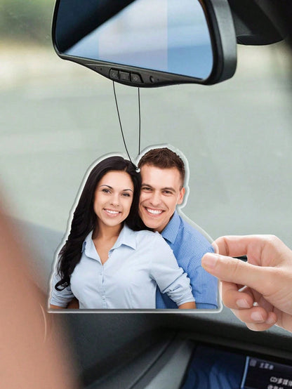 Custom Acrylic Picture Car Pendants, Personalized Photo Car Accessories, Customized Car Ornaments,Customizable Birthday Gifts With Photos,Wedding Gifts,Bag Ornaments,Keychain,Living Room,Bedroom Penda