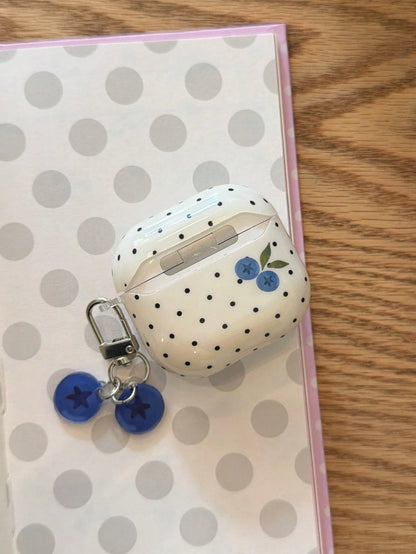 Cute Polka Dot Blueberry Protective Case For Pods Pro, Pods 3 Earphone Cover, Apple Pods 2nd/3rd Generation Bluetooth Silicone Soft Shell
