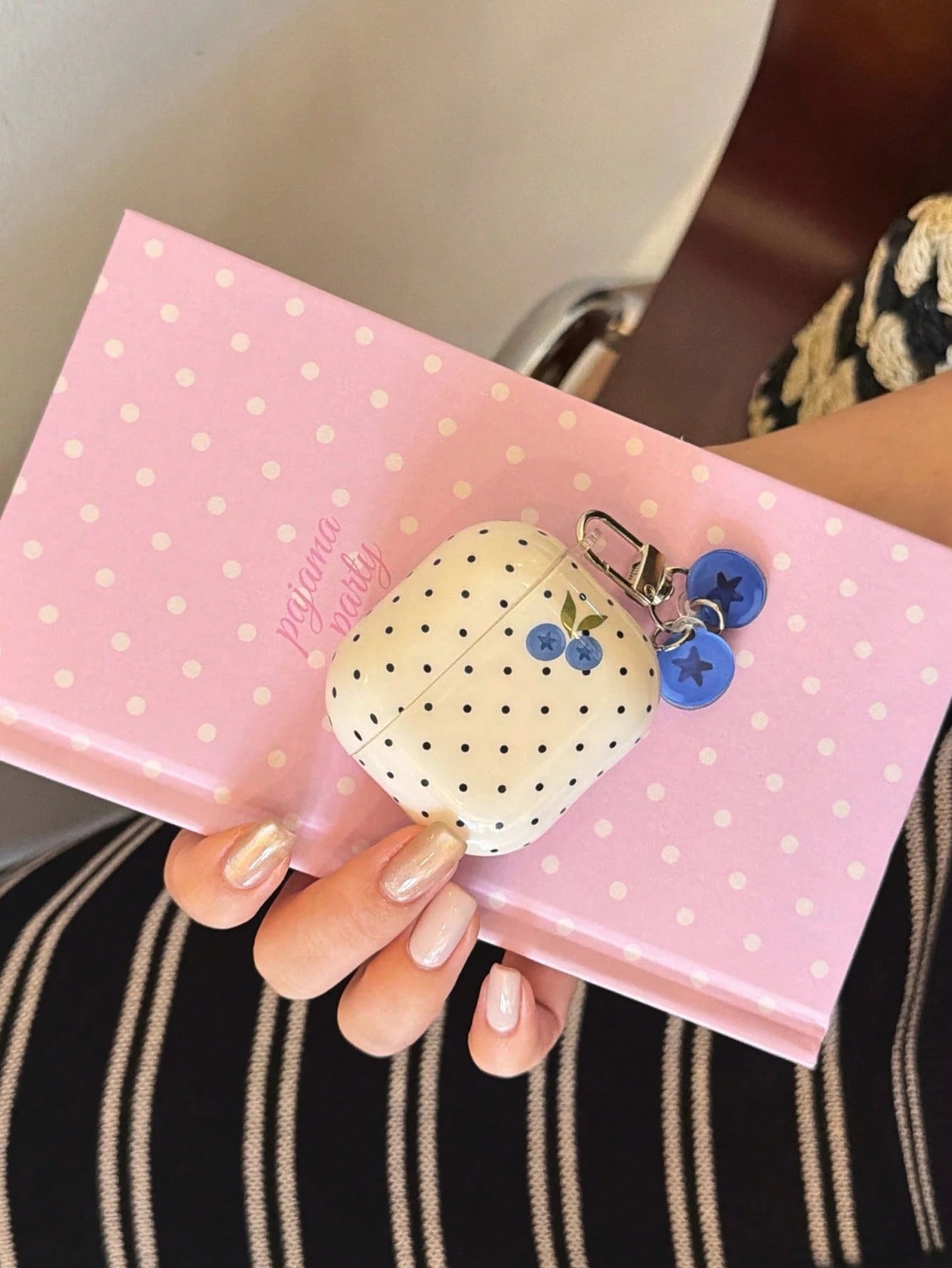 Cute Polka Dot Blueberry Protective Case For Pods Pro, Pods 3 Earphone Cover, Apple Pods 2nd/3rd Generation Bluetooth Silicone Soft Shell