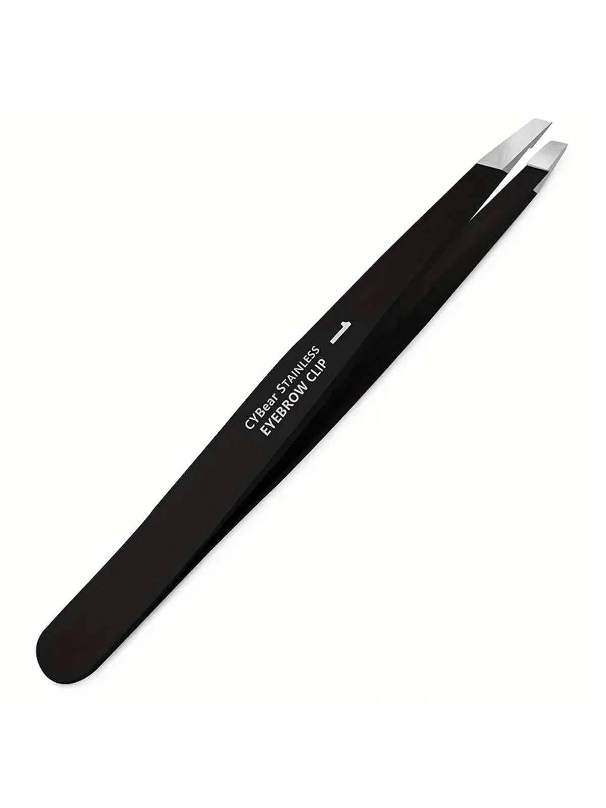 CYBear Pointed Tweezers For Women Facial Hair, NO Gaps Precision Tweezers For Eyebrows, Chin Hair,Ingrown Hair, Splinters, Glass Removal(Black),Makeup,Cheap,Room Decor,Vanity,Travel,Bedroom,Makeup Acc