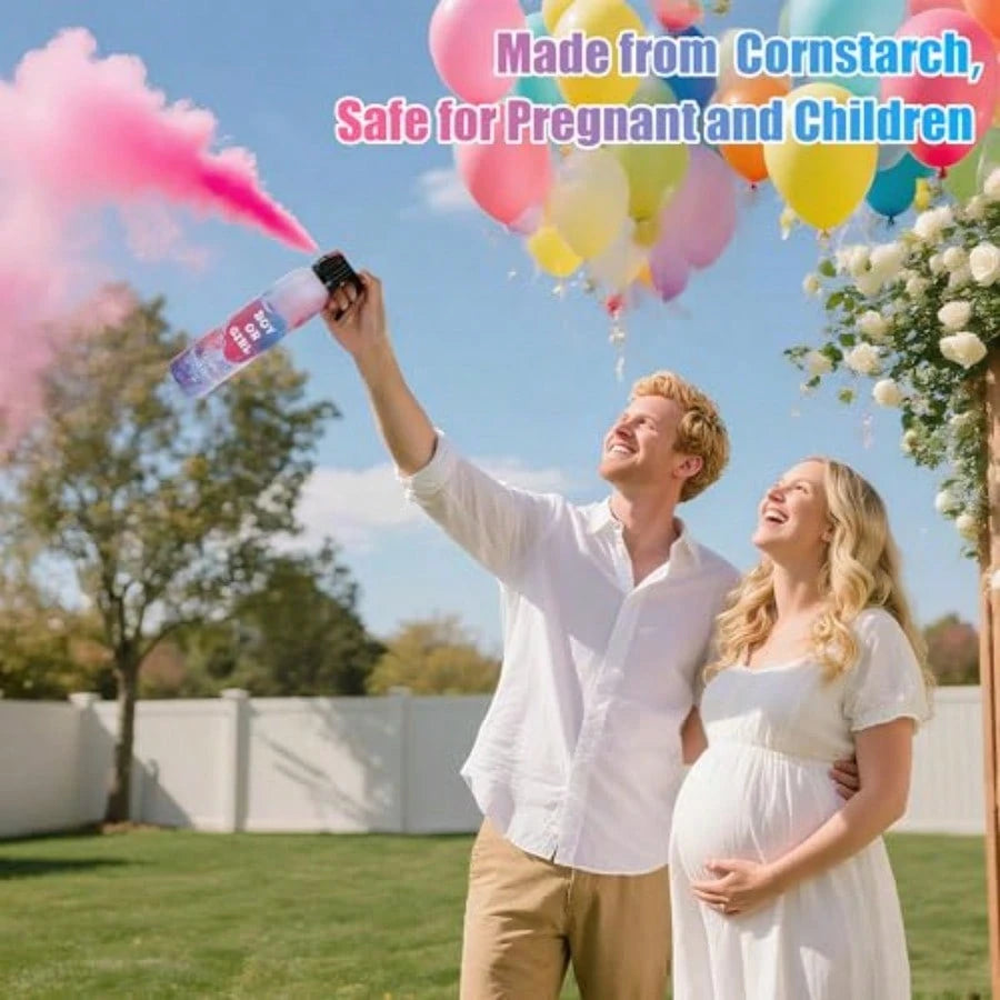 D1 Pack Pink Gender Reveal Smoke Bomb Fun Party Plies For Baby Girl Shower Gender Reveal Spray Celebration Decorations Ideas