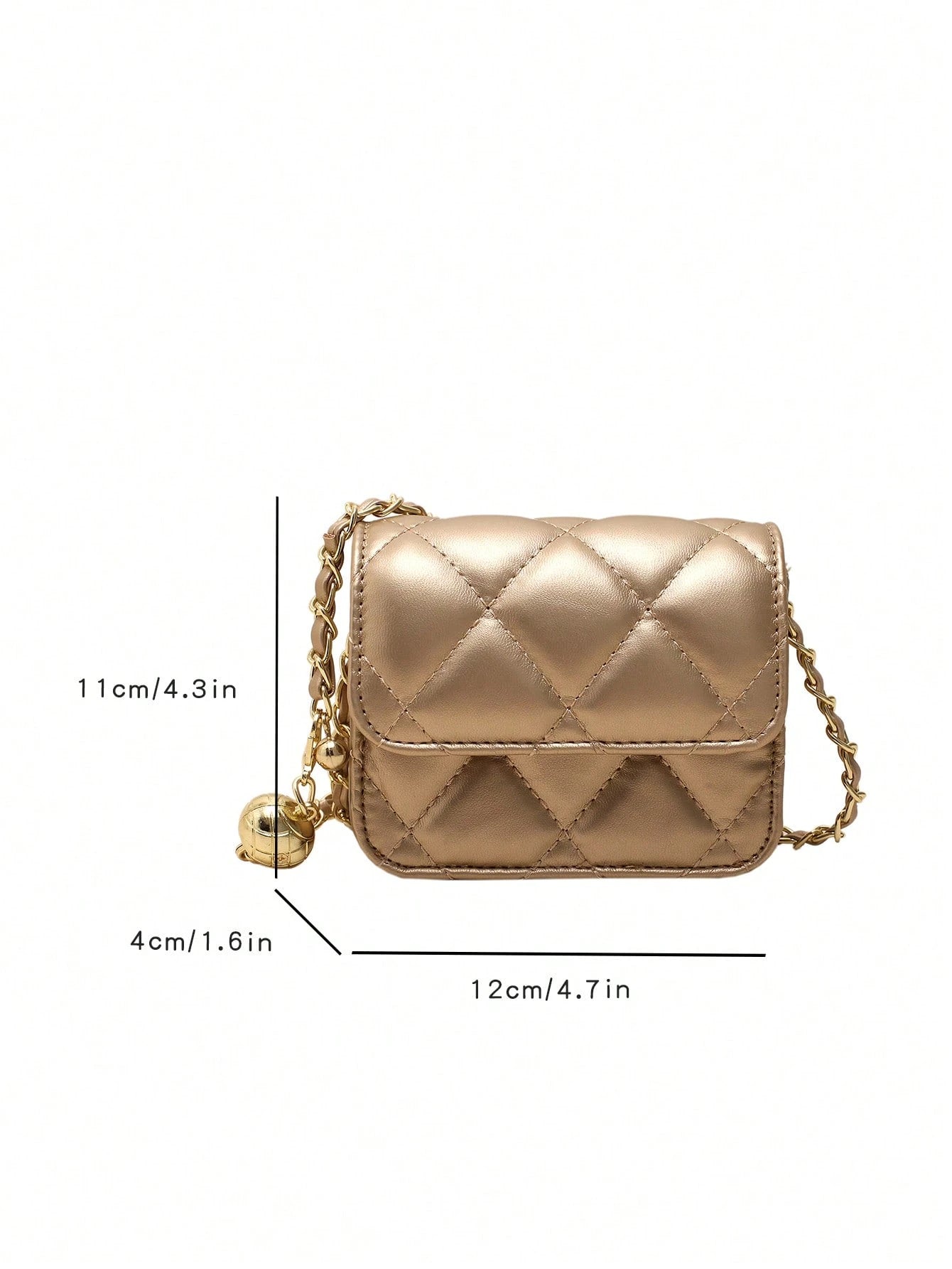 Dedoo Popular Spring/Summer Premium Texture Mini Lipstick Bag, Chain Shoulder Strap, Can Be Carried On Shoulder Or Underarm