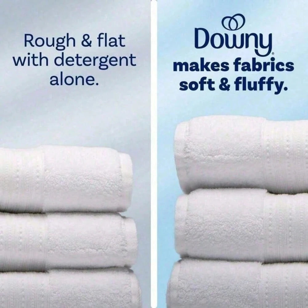 Downy Liquid Laundry Fabric Softener And Conditioner, Cool Cotton Scent, 2-In-1: Soft And Fresh, Freshness Increased By 3 Times, Longer Lasting Scent