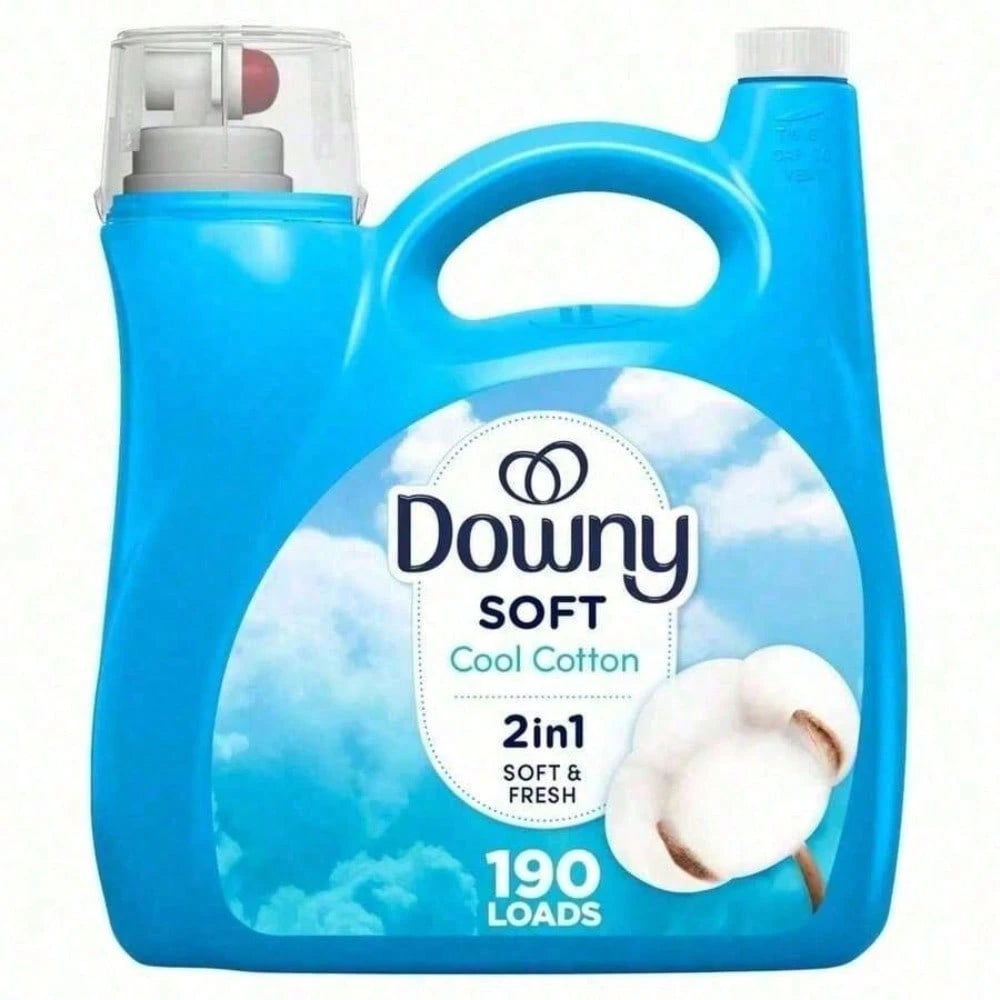 Downy Liquid Laundry Fabric Softener And Conditioner, Cool Cotton Scent, 2-In-1: Soft And Fresh, Freshness Increased By 3 Times, Longer Lasting Scent