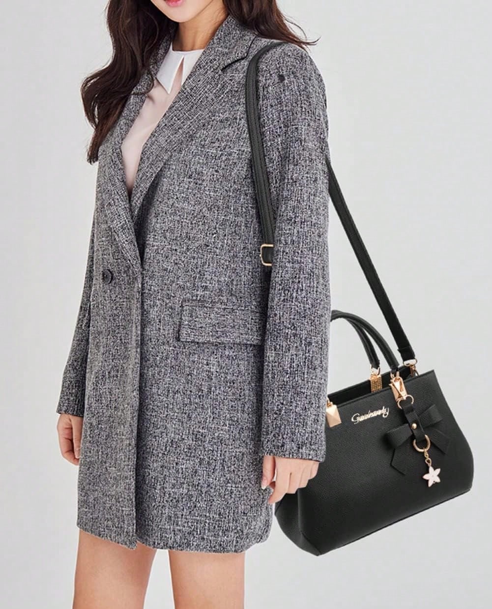 Dreubea Women Handbag Tote Shoulder Purse Leather Crossbody Bag LargeCapacity Lightweight Casual EverydayWork Travel Shopping Fashion Elegant Soft