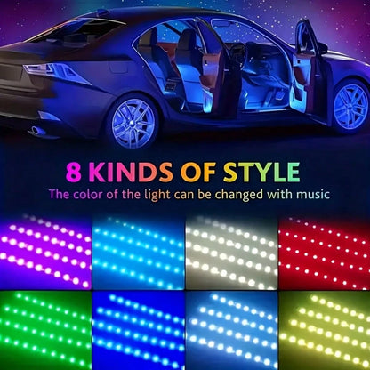 Easy Installation, Automotive High Brightness Neon Kits, Automotive LED Light Strips, Interior Lights, Christmas Decorations, USB Neon Accessories, Ambiance Light Strips, Foot Space Neon Kits, Without